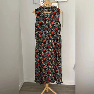 Ann Klein Dress Floral Size 10 NWT